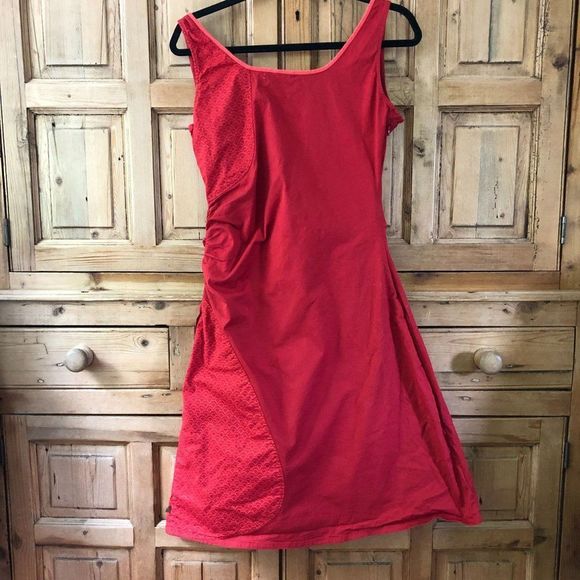 SkunkFunk 3 / M Red Faux Wrap Dress - Picture 10 of 11